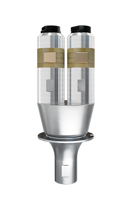 15kHz-4200W 乾榮換能器 雙柱直筒(銀黃) 15kHz-4200W 乾榮換能器 雙柱直筒(銀黃)